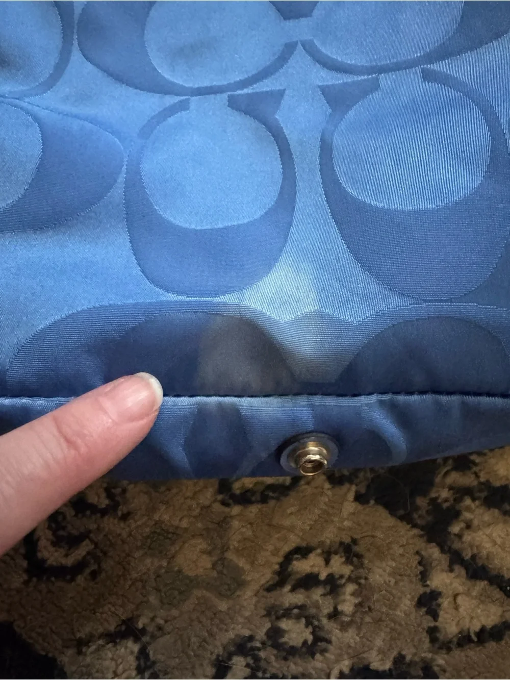 Coach Getaway Signature Packable Backpack - Blue Nylon (F77350) - AS-IS / Flawed